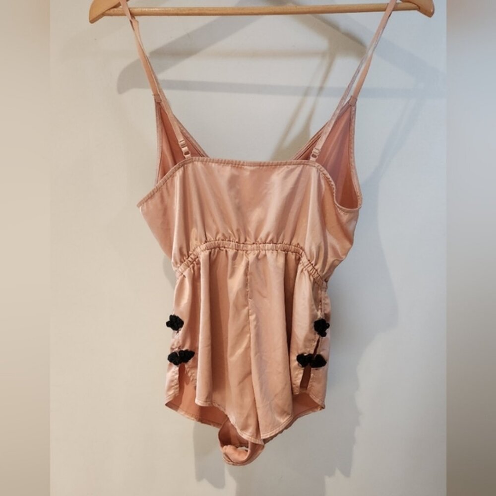 Satin Side Detail Shortall Langerie/pjs Lady Gaga inspired romantic‎ whimsy